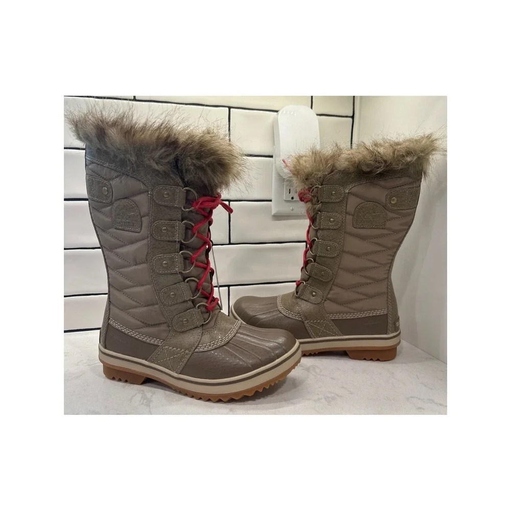 Sorel Tofino II Waterproof Winter Boots Brown Faux Fur Outdoor Womens 5.5 NWT